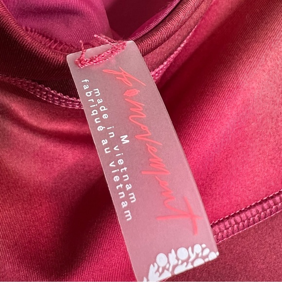 NEW Free People Movement Beat the Heat Leggings in Red Combo Size Medium - Picture 8 of 9